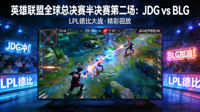 英雄联盟全球总决赛半决赛第二场回放 - JDG对阵BLG的LPL德比大战